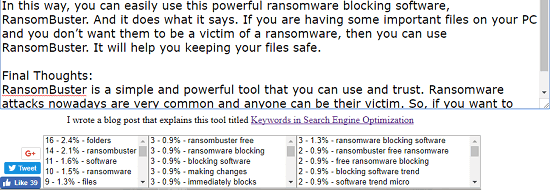 keyword density calculator