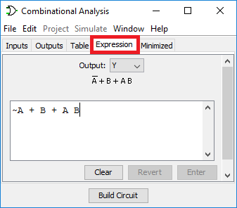 logisim expression tab