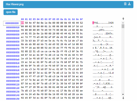 OnlineHexEditor.com: online hex viewer