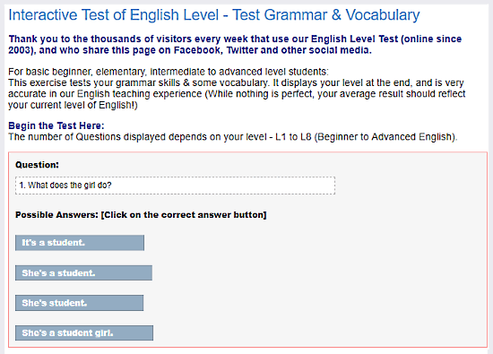 Learn4Good.com: online english grammar text