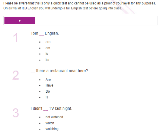 ILSEnglish.com: online english grammar text