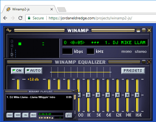 winamp2-js online view