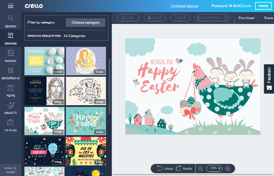 Make Postcard Online with Crello