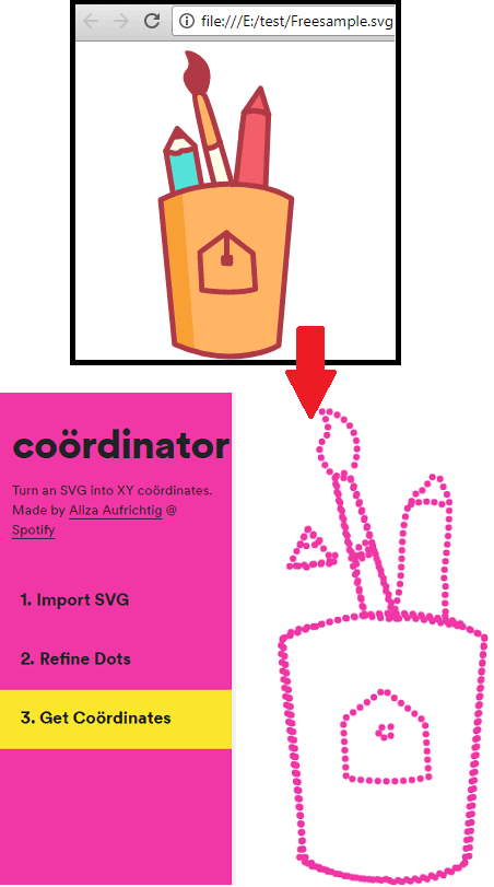 How to Convert an SVG to XY Coordinates