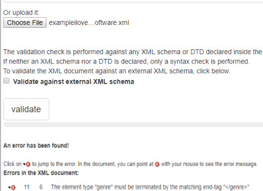 XML Validation