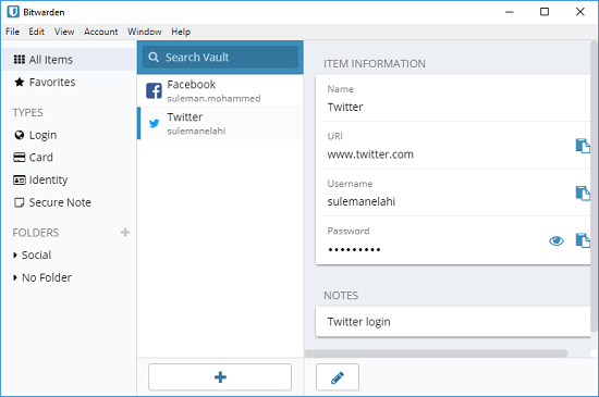 Free Bitwarden Password Manager Software for Windows