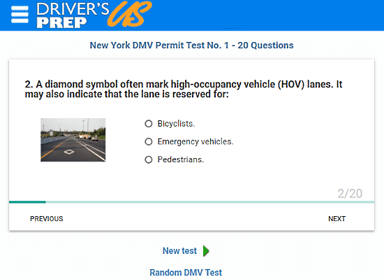 online driving practice test