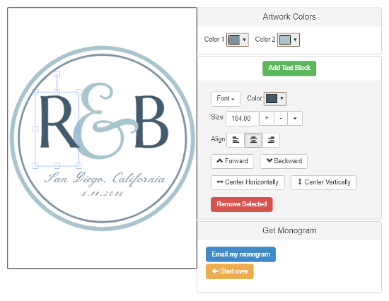 Invys: Online Monogram Maker