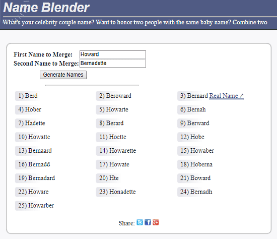 Free Couple Name Generator Website