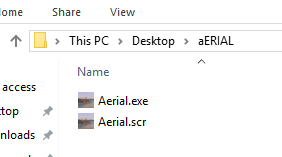 Aerial downloaded and extracted