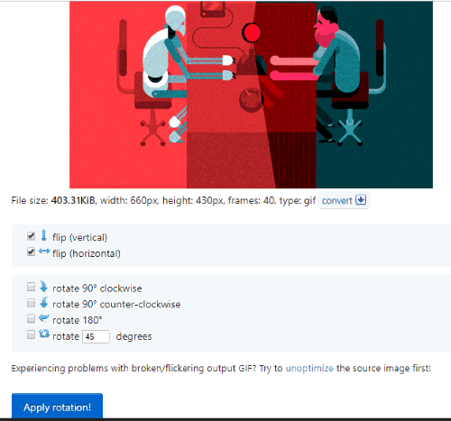 Ezgif.com animated gif flip feature
