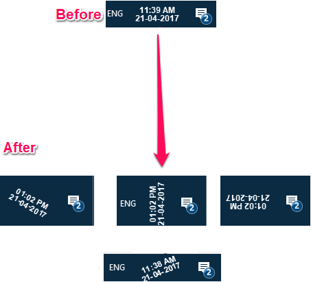 How To Change Orientation Of System Clock In Windows 10 O