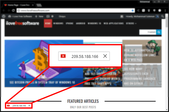 How to See Country and Server IP of Websites you Open in Browser