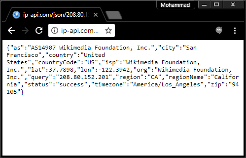 Ip-API free ip geolocation Api
