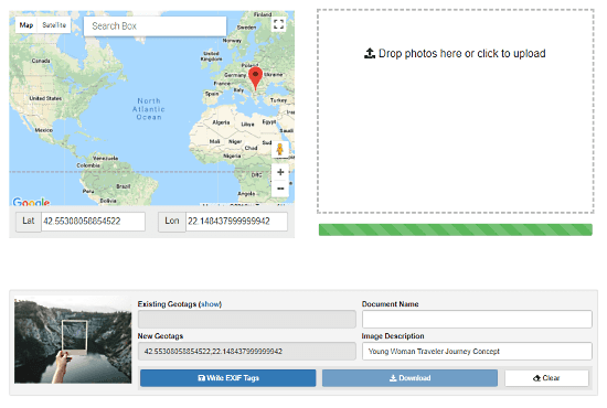 geotag photo online