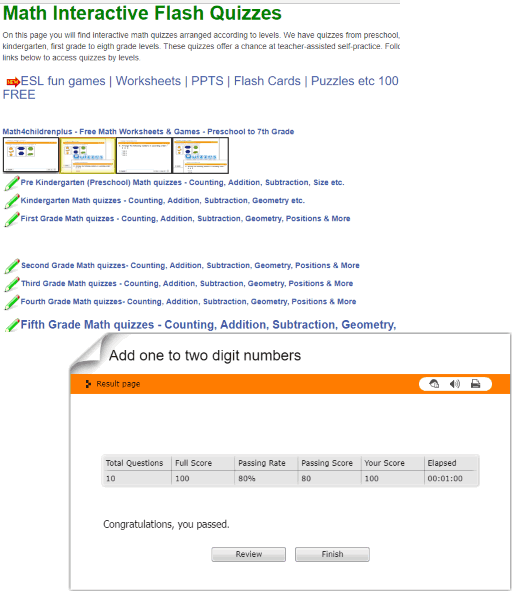 Math4Children website