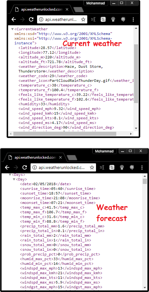 Weathr unlocked free weather api