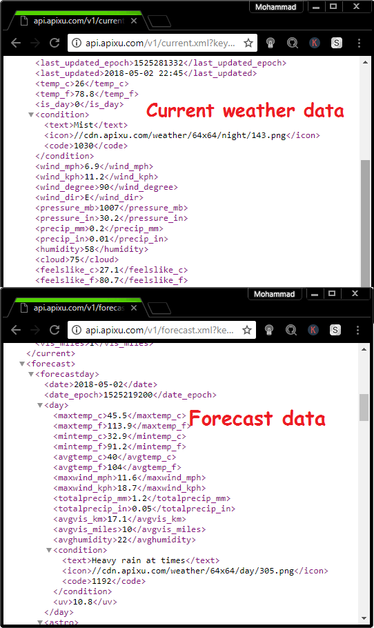 apixu free weather api in action