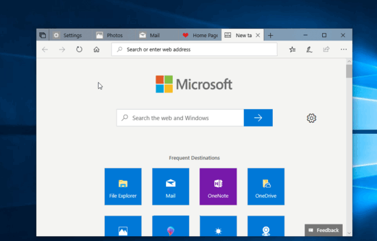 file explorer blocked to open as tab in windows 10