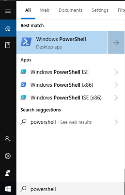 open Windows PowerShell