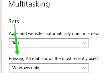 set windows only option