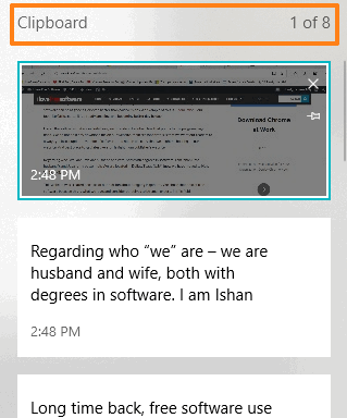 windows 10 clipboard history box