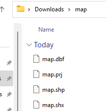 Shapefile Auxilary Files