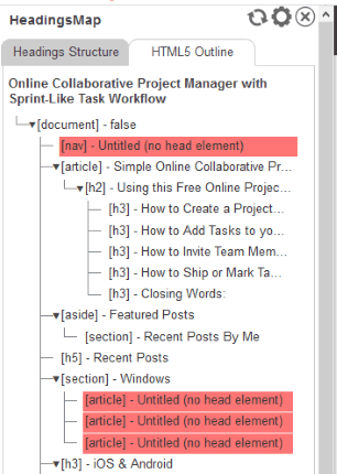 html5 outline tab