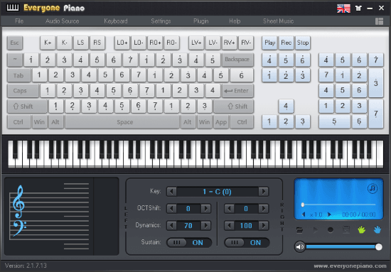 free virtual MIDI keyboard software for Windows