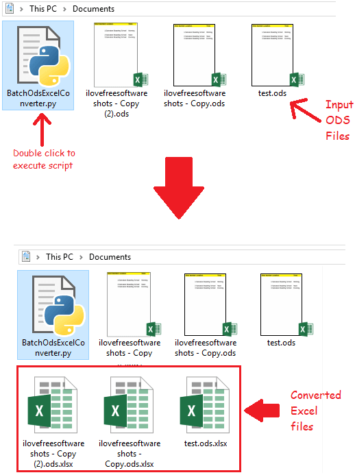 BatchOdsExcelConverter python script for DSC to Excel conversion