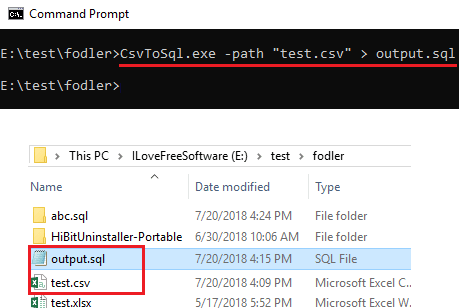 CsvToSql free CSV to SQL tool