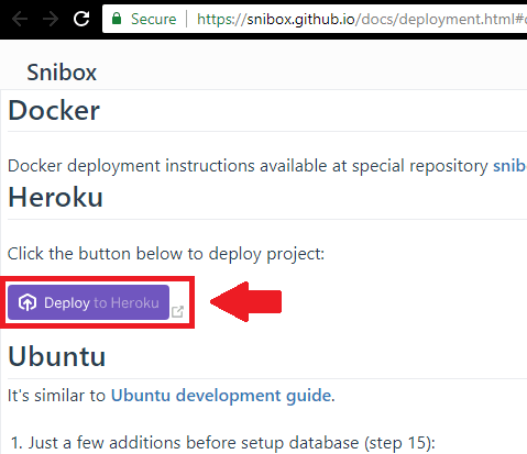 Snibox deployment guide