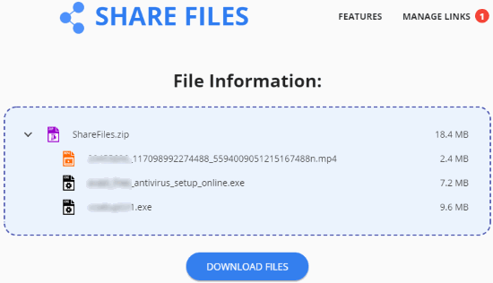 download shared files