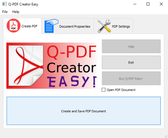 open source PDF Creator