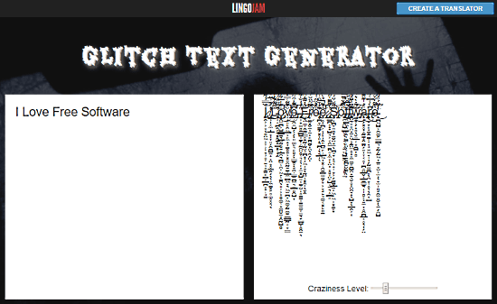 online glitch text generator free