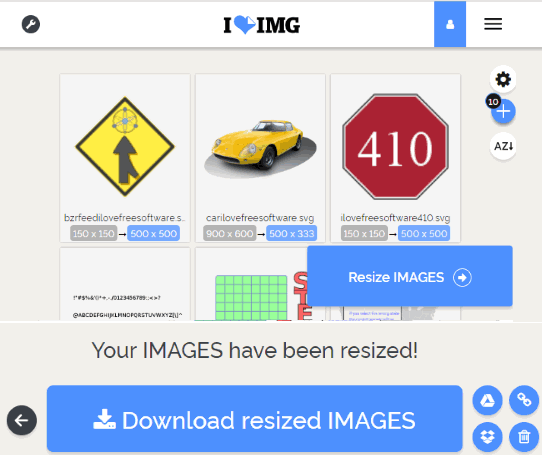 ILoveIMG SVG Resizer