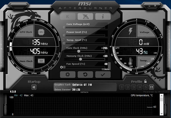 MSI Afterburner free overclocking software