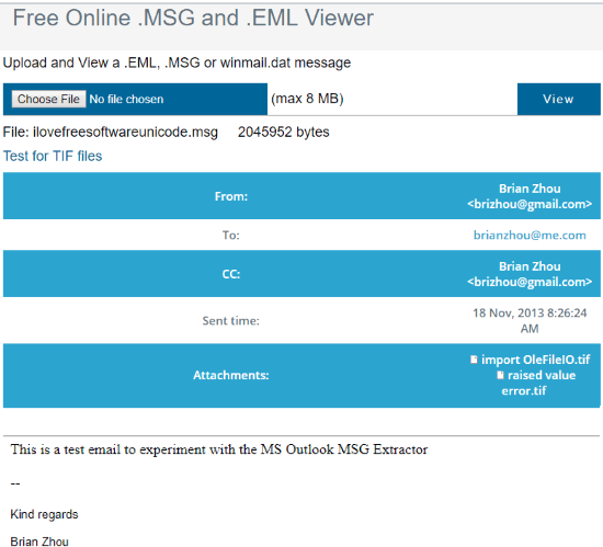 Free Online Email Viewer