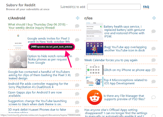 browse subreddits at once