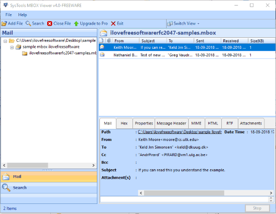 SysTools MBOX Viewer