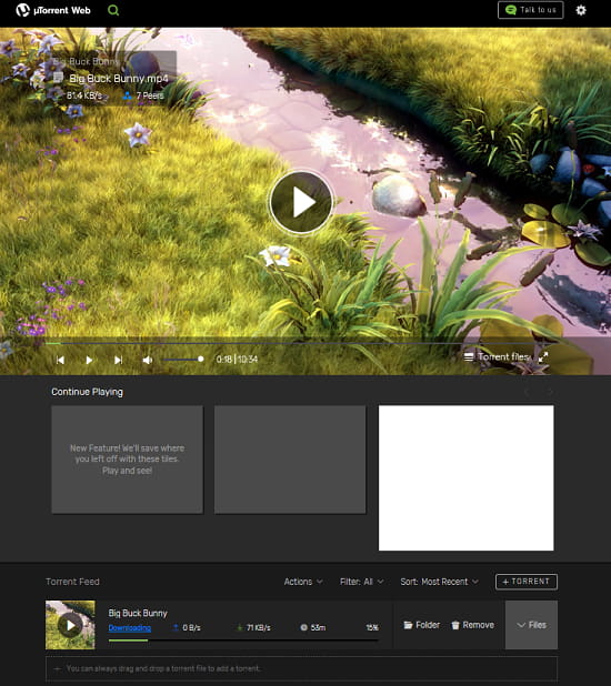uTorrent web