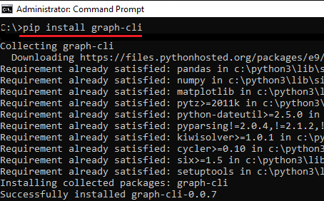 install graph cli in PC