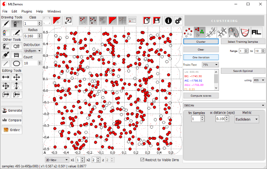 ml demos clester machine learning algorithms