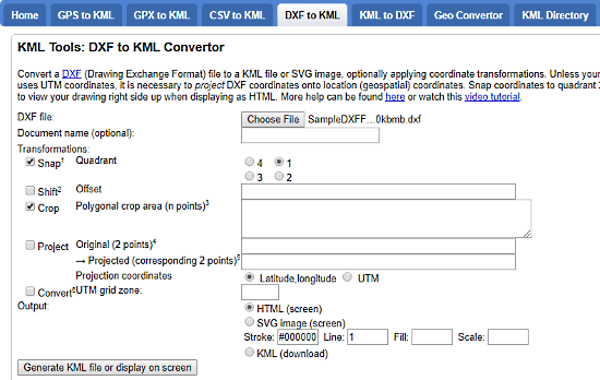 free online dxf to kml converter