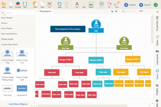 online organigram maker free