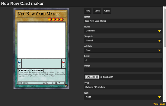 make yugioh card online