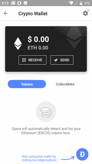 Opera Android Browser Crypto Wallet