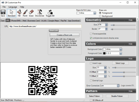 QR Customizer Pro Interface