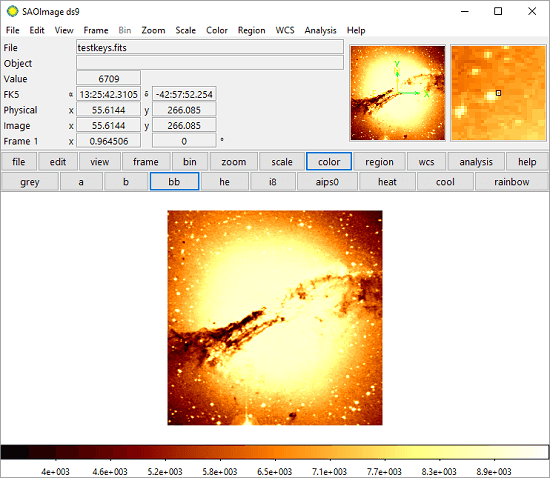 SAOImage free FITS viewer software