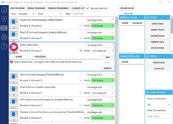 built-in firewall